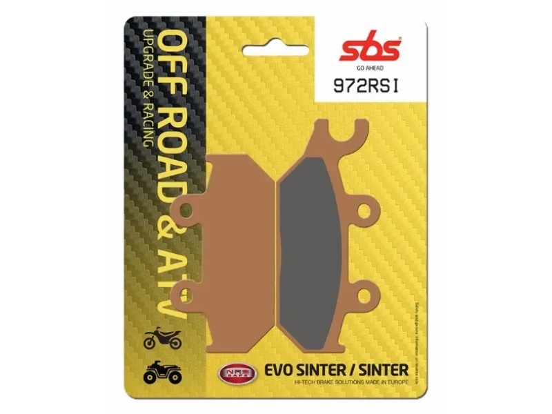 Гальмівні колодки SBS Racing Brake Pads, EVO Sinter/Sinter 972RSI